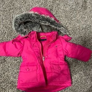 Tommy Hilfiger 6-9 month little girls winter coat.